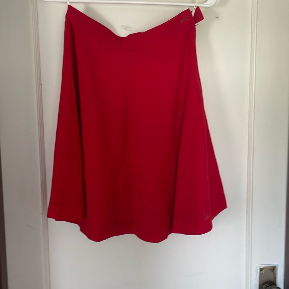 Vintage red a-line skirt